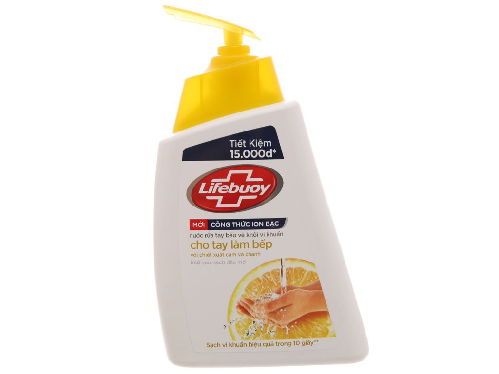 Nước rửa tay Lifebuoy cho tay làm bếp chai 493ml 2