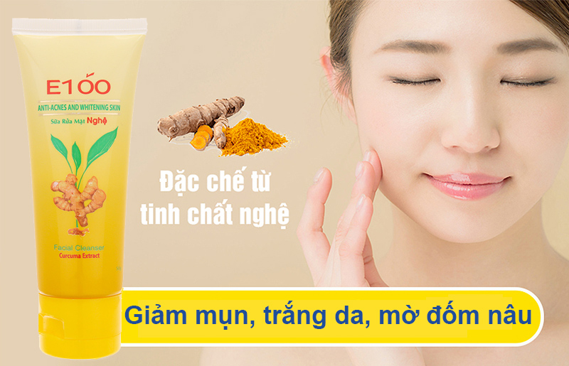 Sữa rửa mặt nghệ E100 100g 0
