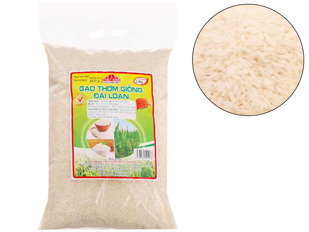 Gạo thơm giống Đài Loan 5kg