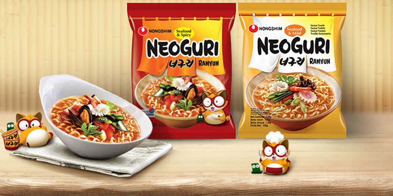 Mì Nongshim Neoguri hải sản cay gói 120g 0