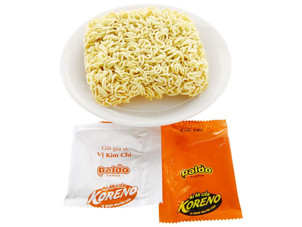 Lốc 6 gói mì Koreno vị kim chi 75g 1