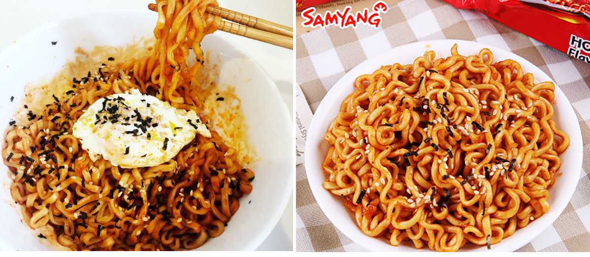 Mì khô gà cay Samyang vị phô mai gói 140g 3