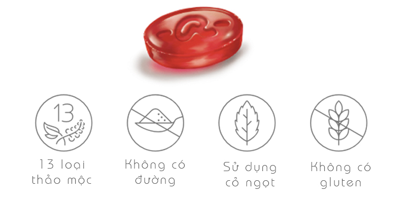 Kẹo ngậm thảo dược Ricola Cranberry