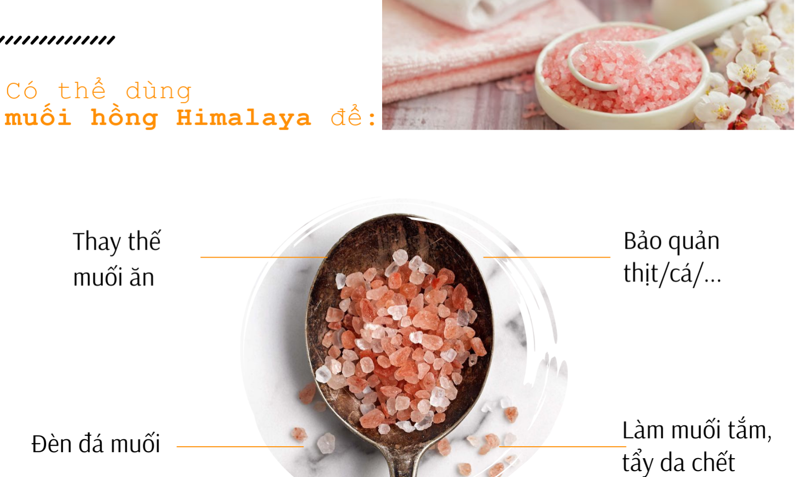 Cách dùng muối hồng Himalaya