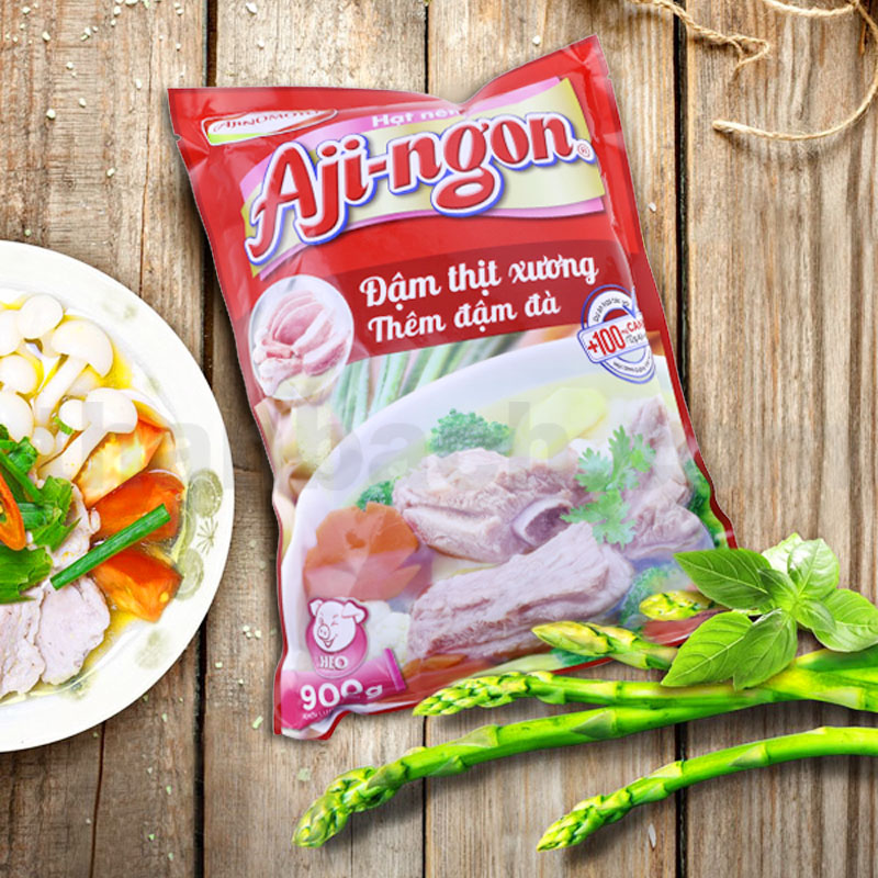 Hạt nêm Xương, thịt heo Aji-ngon gói 900g