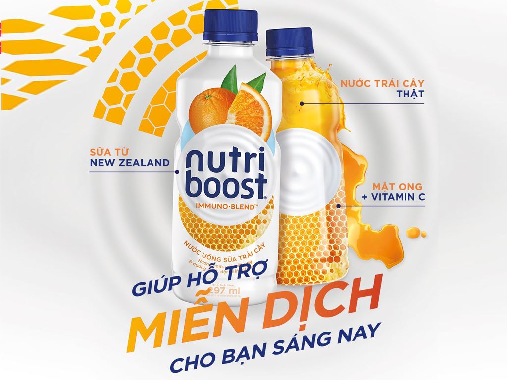 Sữa trái cây Nutriboost hương cam 297ml