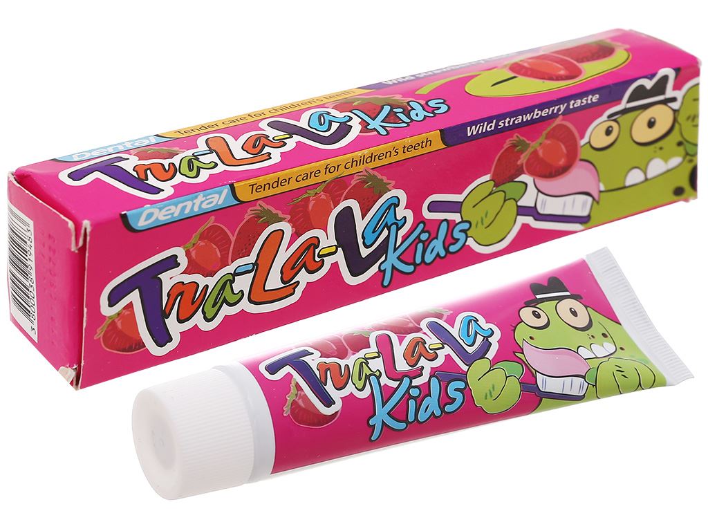 Kem đánh răng trẻ em Tralala hương dâu 50ml 0