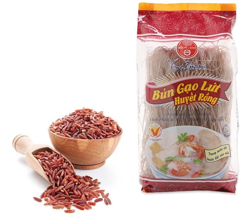 Bún gạo lứt huyết rồng Bích Chi gói 200g 0