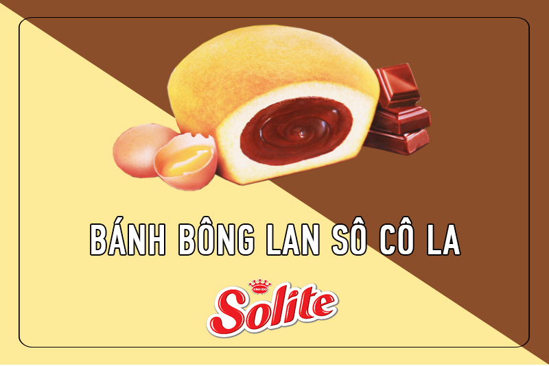 Bánh bông lan kem socola Solite hộp 276g (12 cái) 0