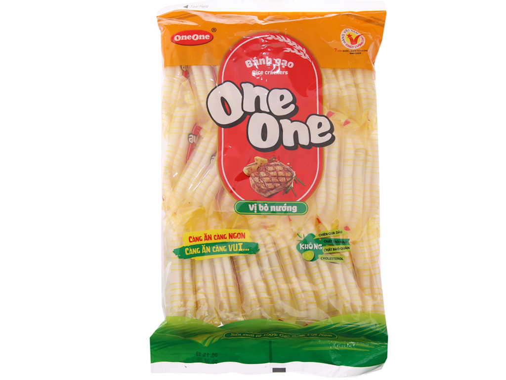 Bánh gạo vị bò nướng One One gói 150g 0