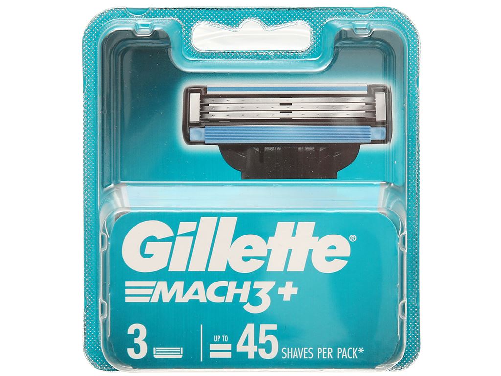 Vỉ 3 cái lưỡi dao Gillette Mach 3+ 0