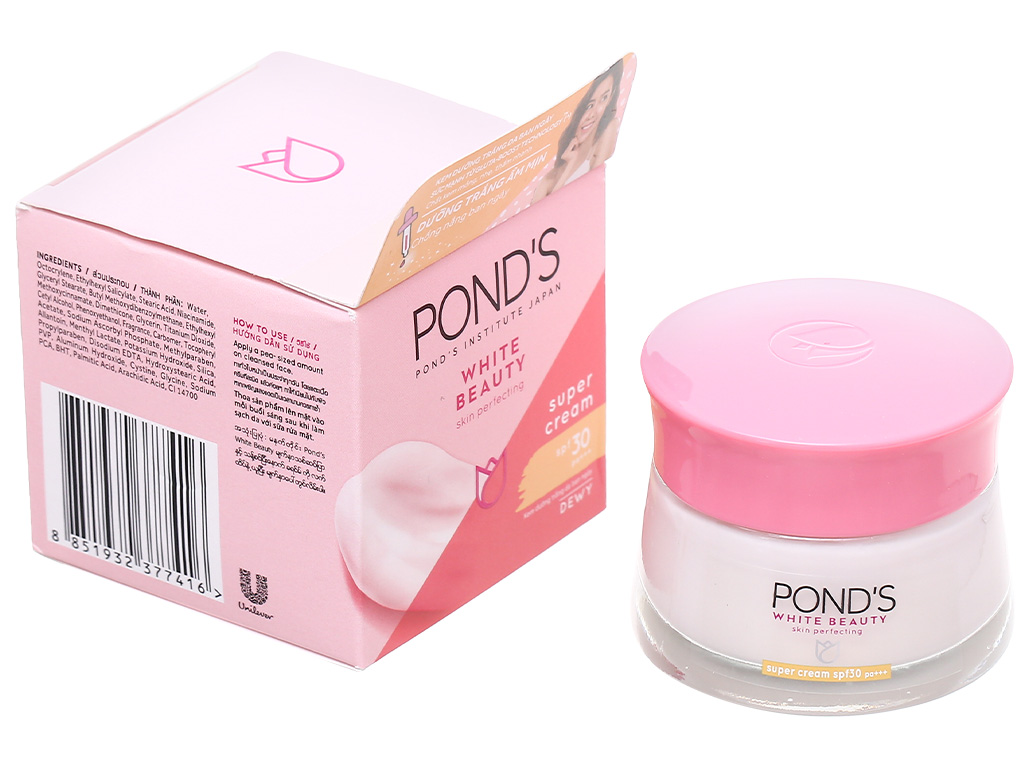 Kem dưỡng da ban ngày Pond's White Beauty Super Cream SPF 30 PA+++ dưỡng trắng 50g 0