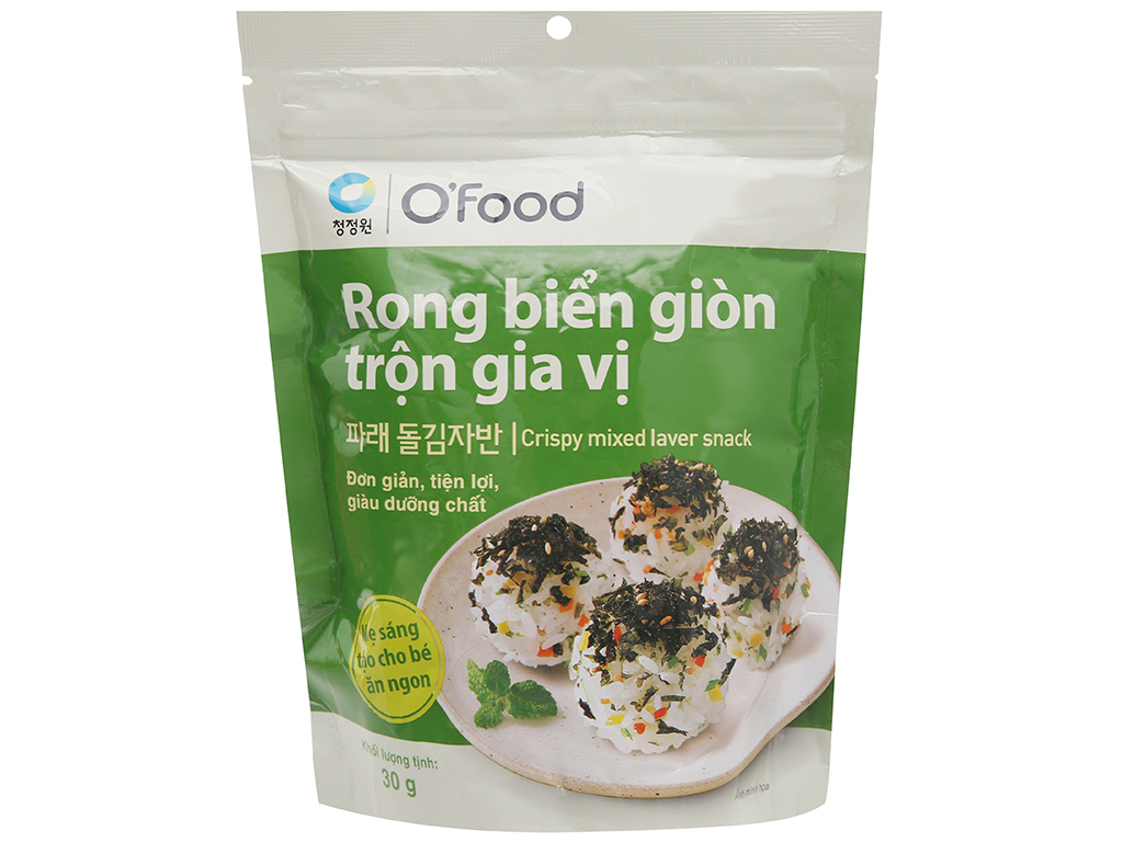 Rong biển giòn trộn gia vị O'food gói 30g 0