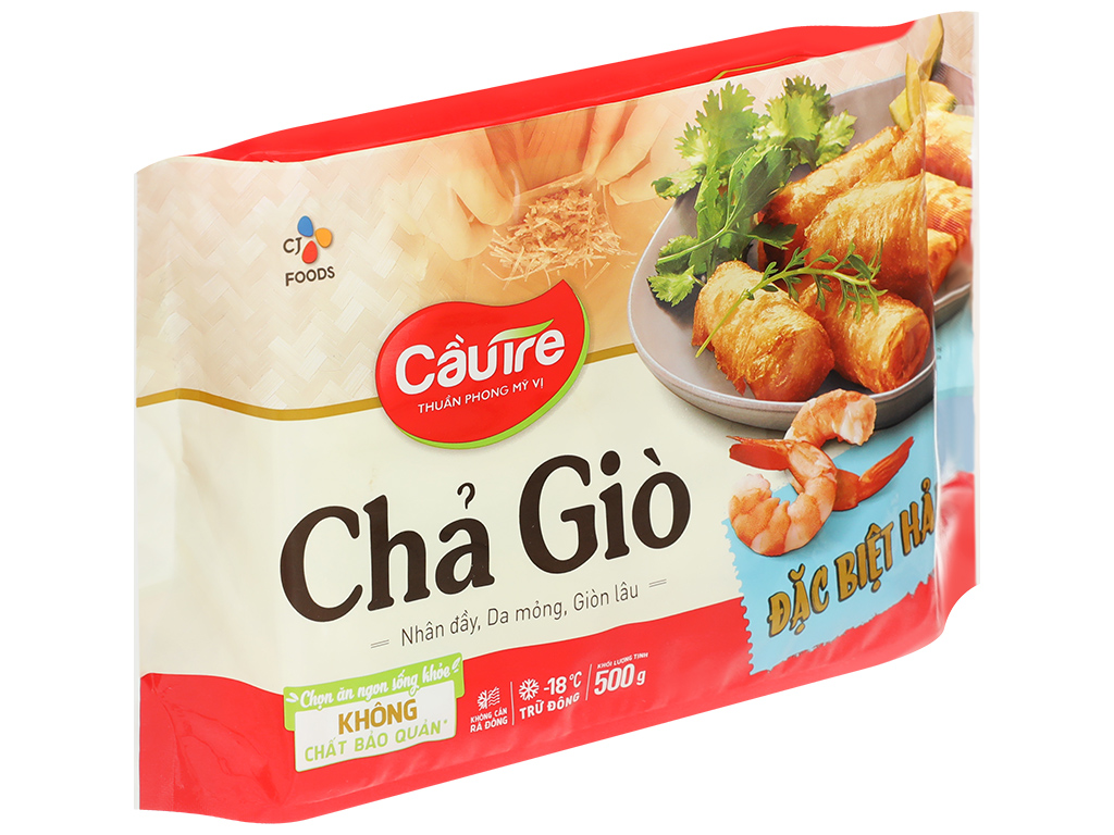 Chả Giò Đặc Biệt Hải Sản Cầu Tre 500g - Hương Vị Đậm Đà, Ngon Khó Cưỡng