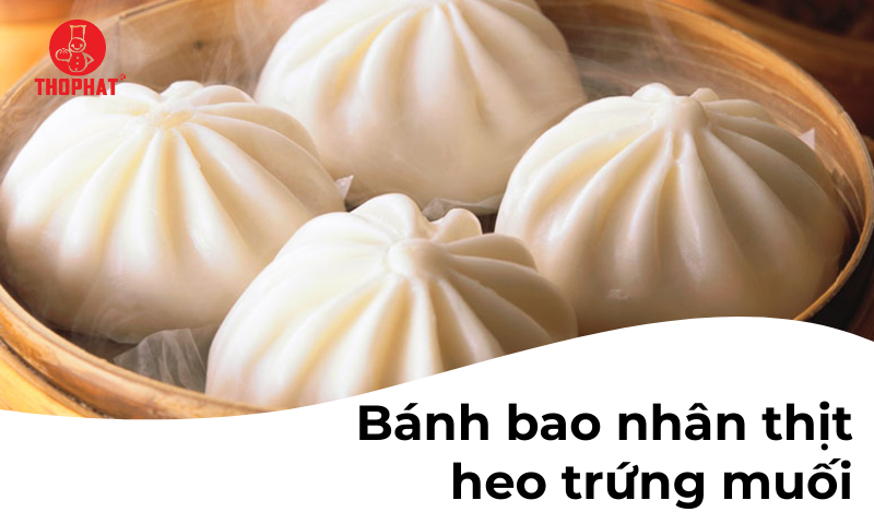 Bánh bao nhân thịt heo trứng muối Thọ Phát 400g 0