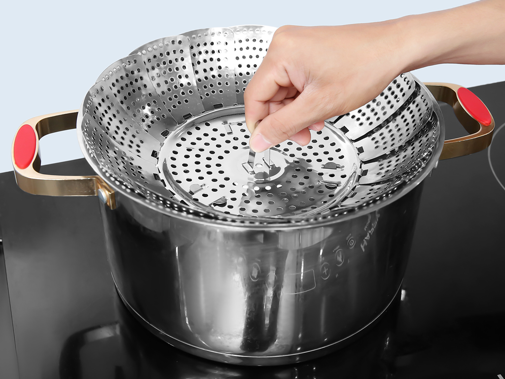 Vỉ hấp xòe inox Chung Mộc Hùng 25cm