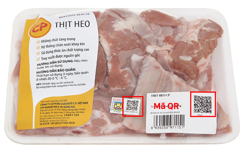 Sườn già heo C.P khay 500g (9-11 miếng) 1