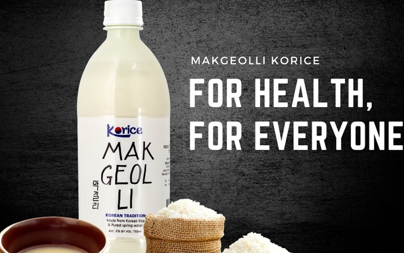 Rượu gạo Korice Makgeolli 6% chai 750ml 0