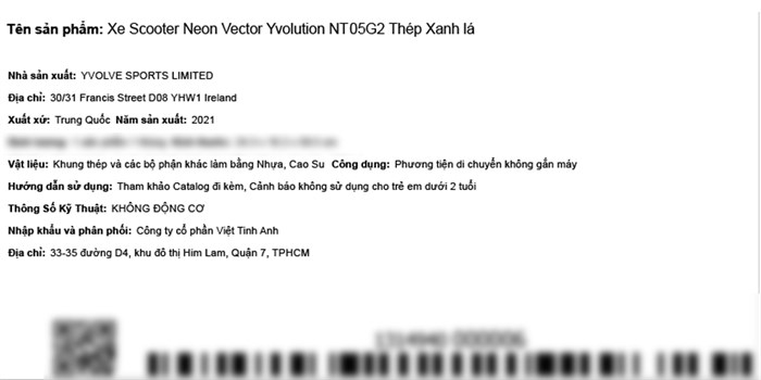 Xe Scooter Neon Vector Yvolution NT05G2 Màu Xanh lá