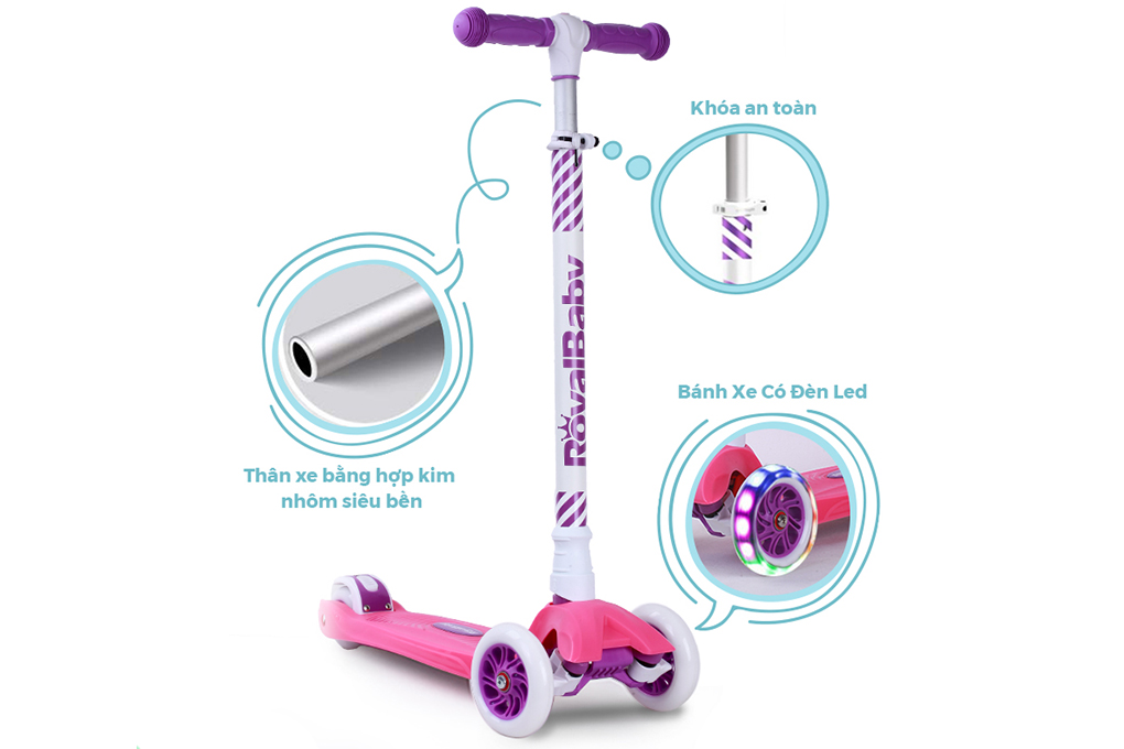 Xe scooter RoyalBaby RO203M-3 11