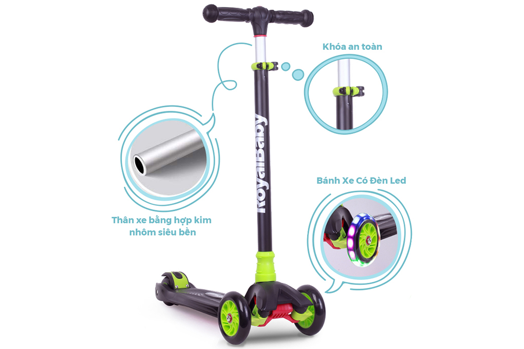 Xe scooter RoyalBaby RO203M-3 4