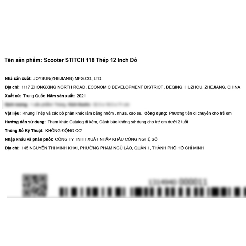 Xe scooter Stitch 118 (2 - 5 tuổi) 2