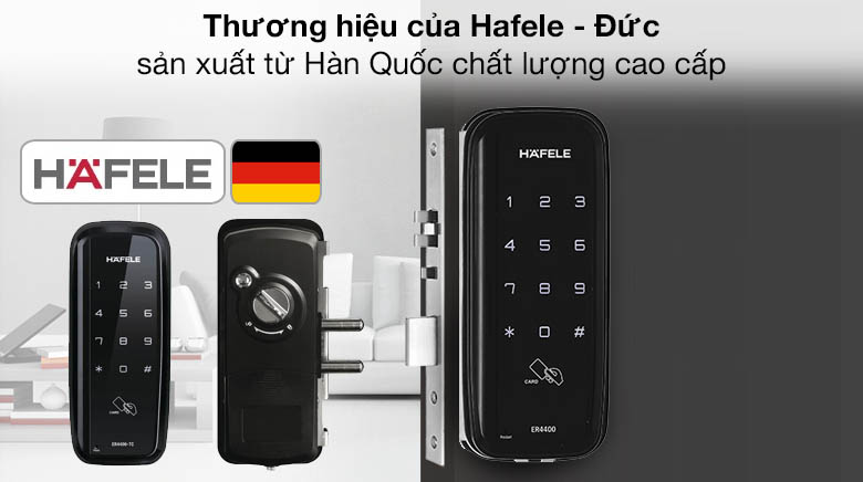Thương hiệu Hafele của Đức - Khóa điện tử Hafele ER4400-TCR (912.05.701)