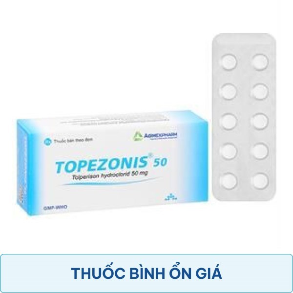 Topezonis 50 trị triệu chứng co cứng sau đột quỵ