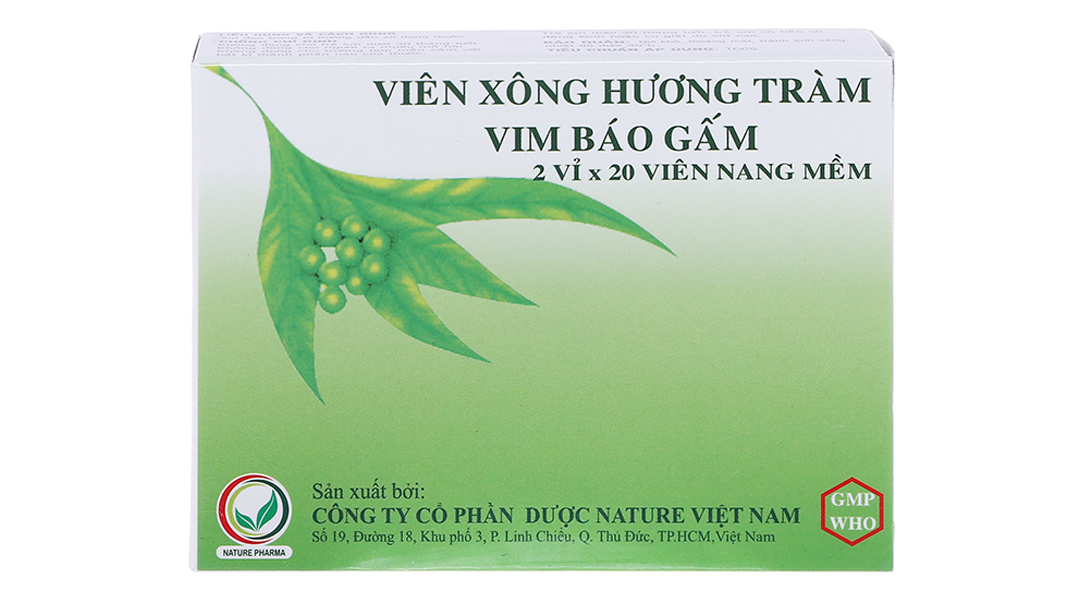 Viên xông Hương Tràm Vim Báo Gấm sát khuẩn hô hấp, giải cảm