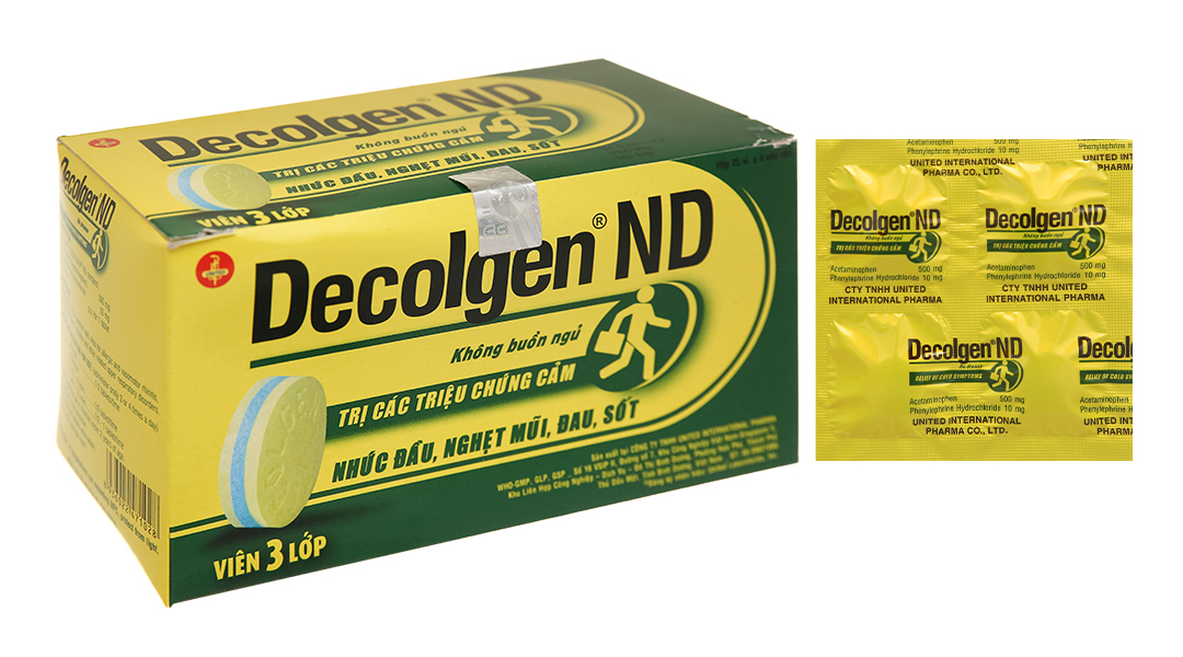 Decolgen ND trị triệu chứng cảm thông thường, viêm mũi dị ứng (25 ...