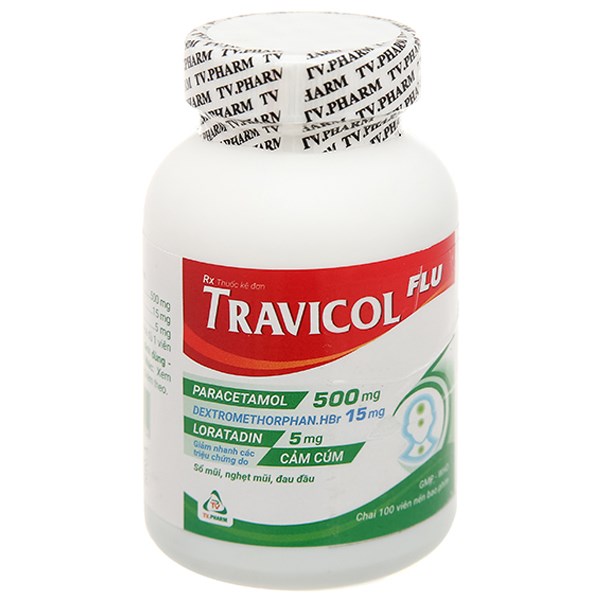 Travicol Flu trị các chứng cảm cúm