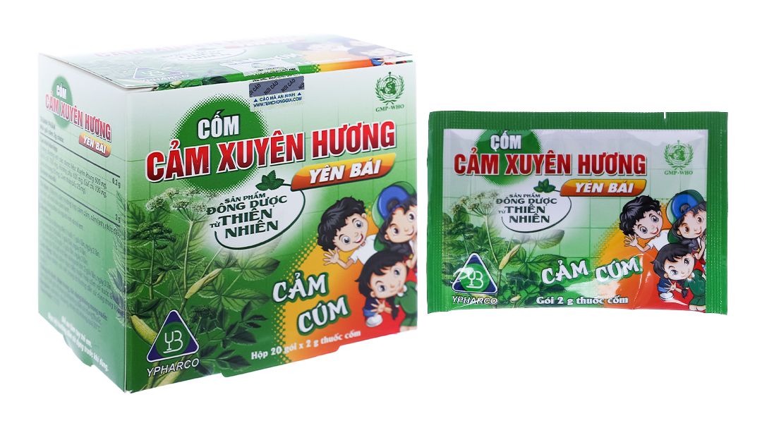 Cốm Cảm Xuyên Hương Yên Bái gói 2g hộp 20 gói - Nhà thuốc An Khang