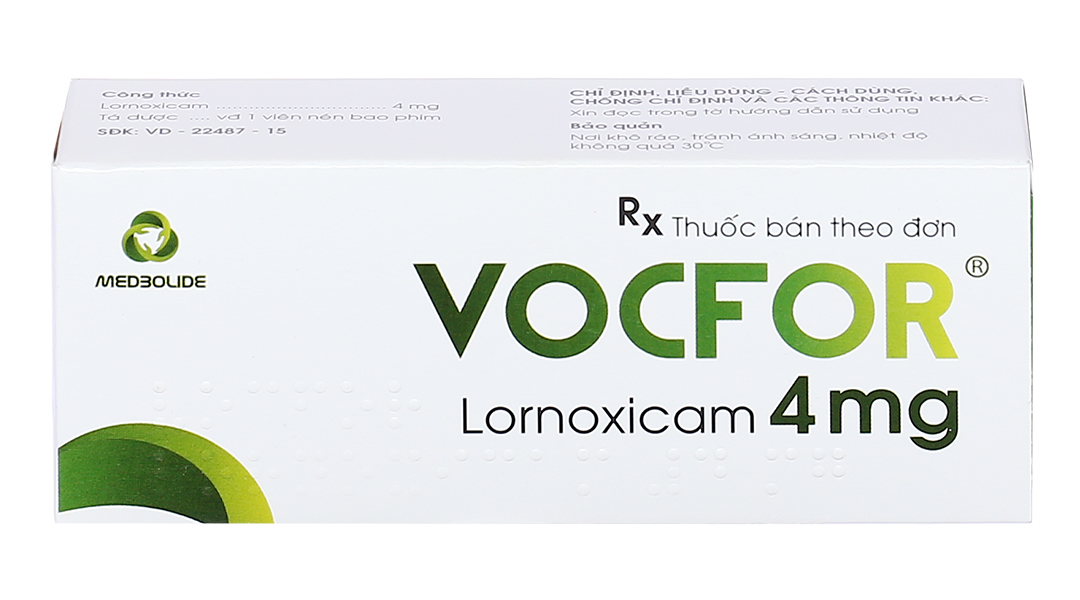 Vocfor 4mg giảm đau, kháng viêm xương khớp