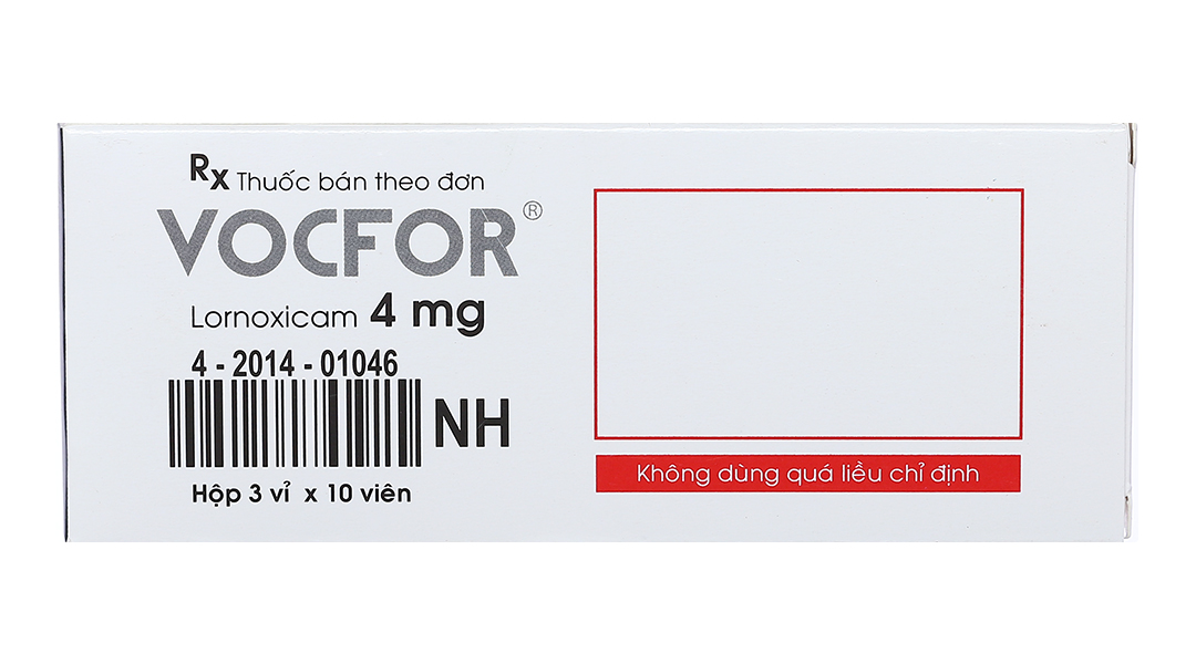 Vocfor 4mg giảm đau, kháng viêm xương khớp
