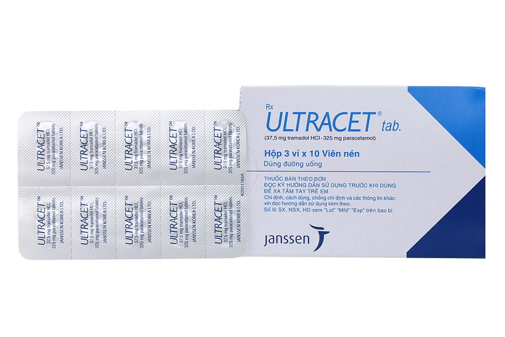 Thuốc giảm đau Ultracet chỉ định điều trị cơn đau ở mức độ nào?