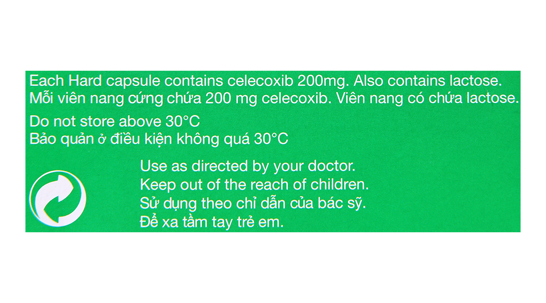 Celebrex 200mg giảm đau, kháng viêm xương khớp (3 vỉ x 10 viên) - 14