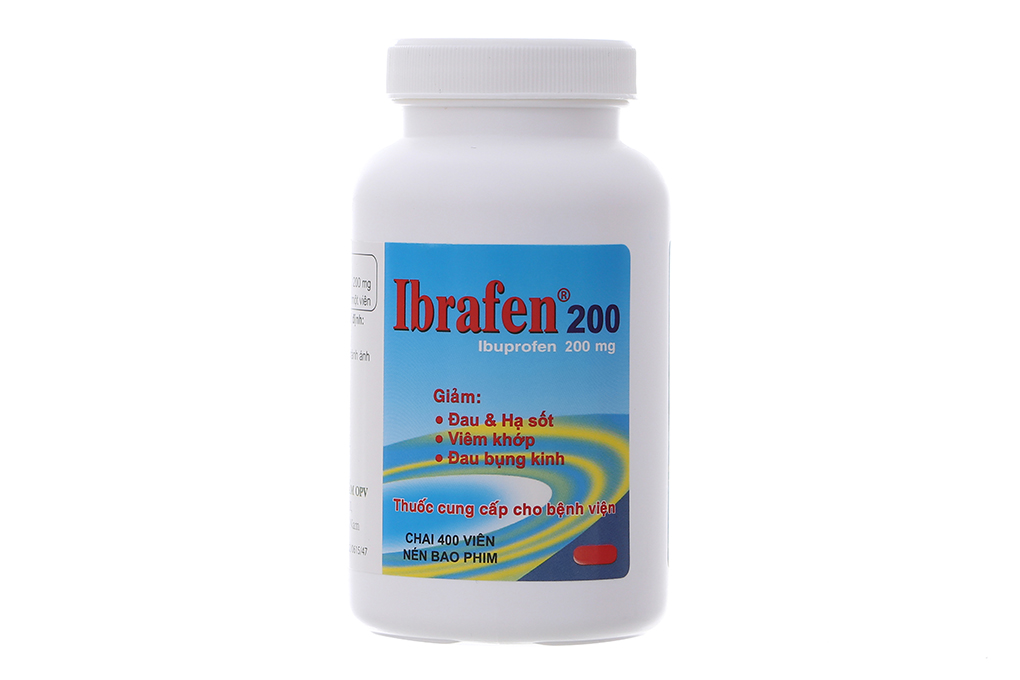 Ibrafen 200mg giảm đau, hạ sốt, kháng viêm