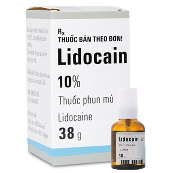 Thuốc phun mù Lidocain 10% Egis gây tê tại chỗ