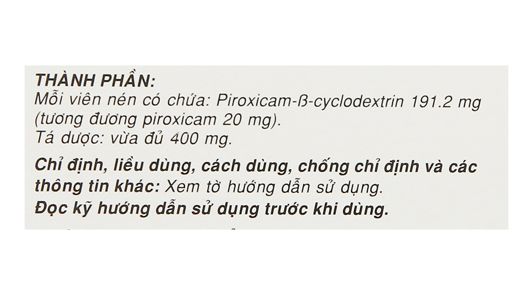Brexin 20mg giảm đau, kháng viêm xương khớp