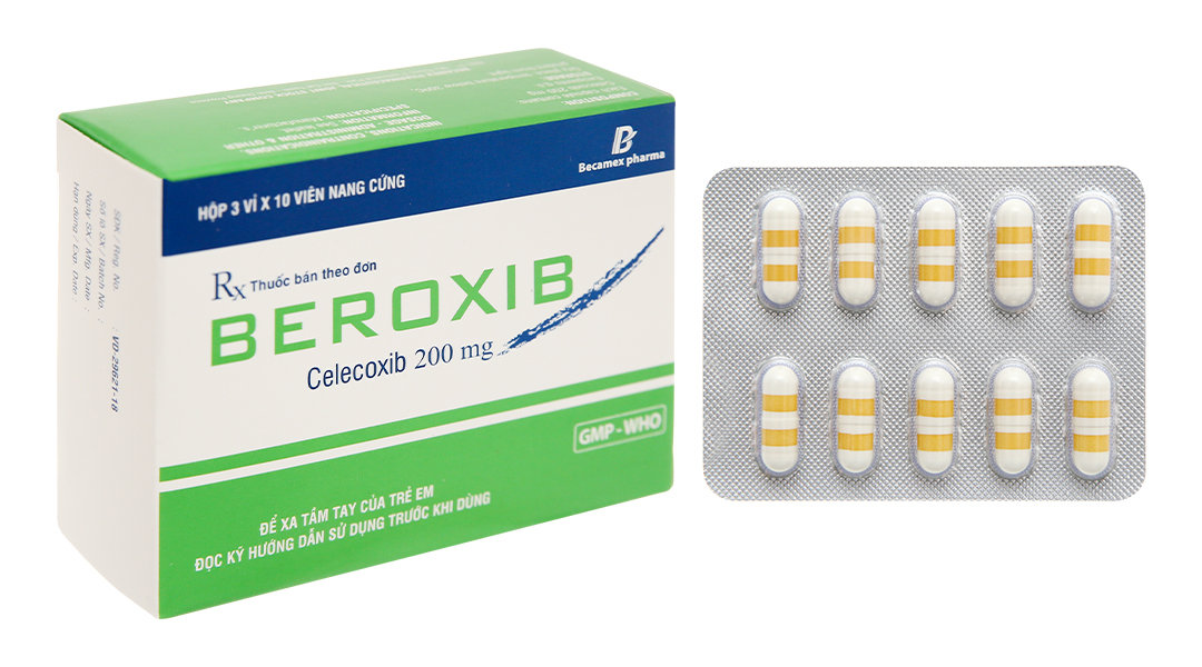 Beroxib 200mg giảm đau, kháng viêm xương khớp