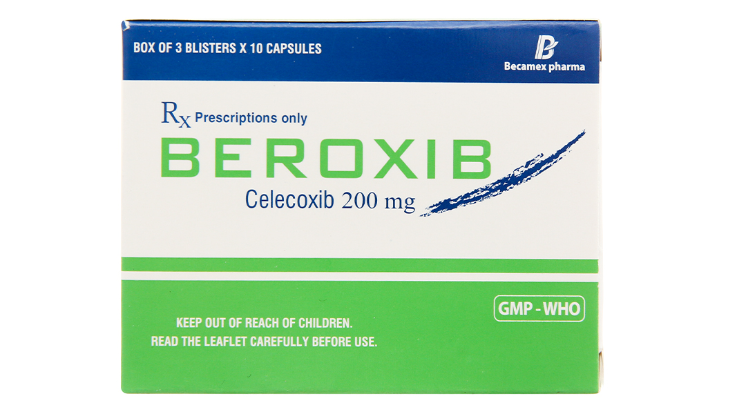 Beroxib 200mg giảm đau, kháng viêm xương khớp