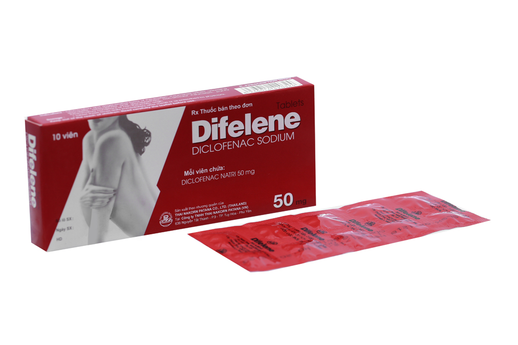 Difelene 50mg giảm đau, kháng viêm xương khớp
