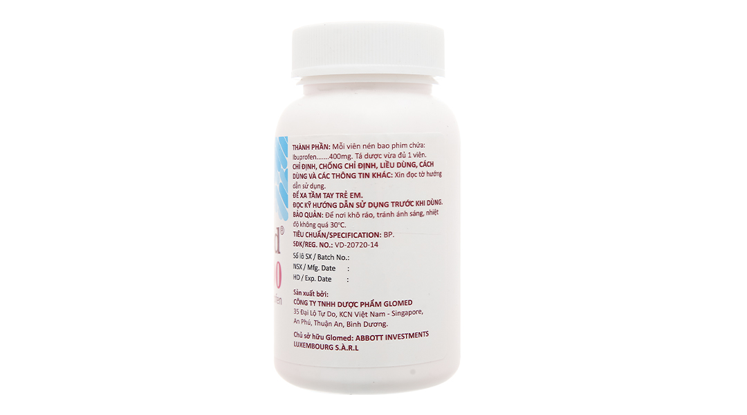 Ibumed 400 giảm đau, hạ sốt, kháng viêm