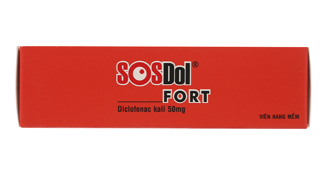 SOSDol Fort 500mg giảm đau, kháng viêm xương khớp, gout cấp