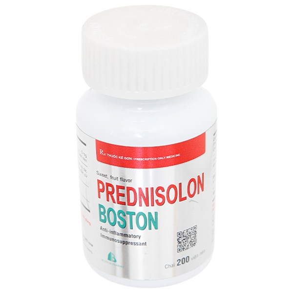 Prednisolon Boston 5mg trị các rối loạn viêm và dị ứng