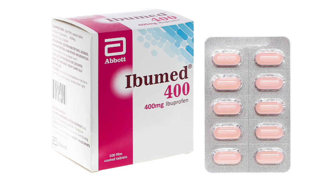 Ibumed 400 giảm đau, hạ sốt, kháng viêm (10 vỉ x 10 viên) - 04 ...