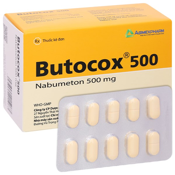 Butocox 500mg giảm đau, kháng viêm trong điều trị thoái hóa khớp (6 vỉ ...