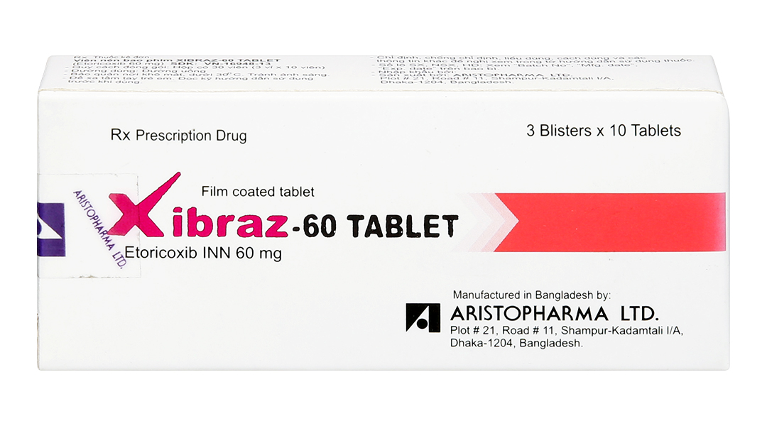 Xibraz-60 Tablet giảm đau, kháng viêm xương khớp