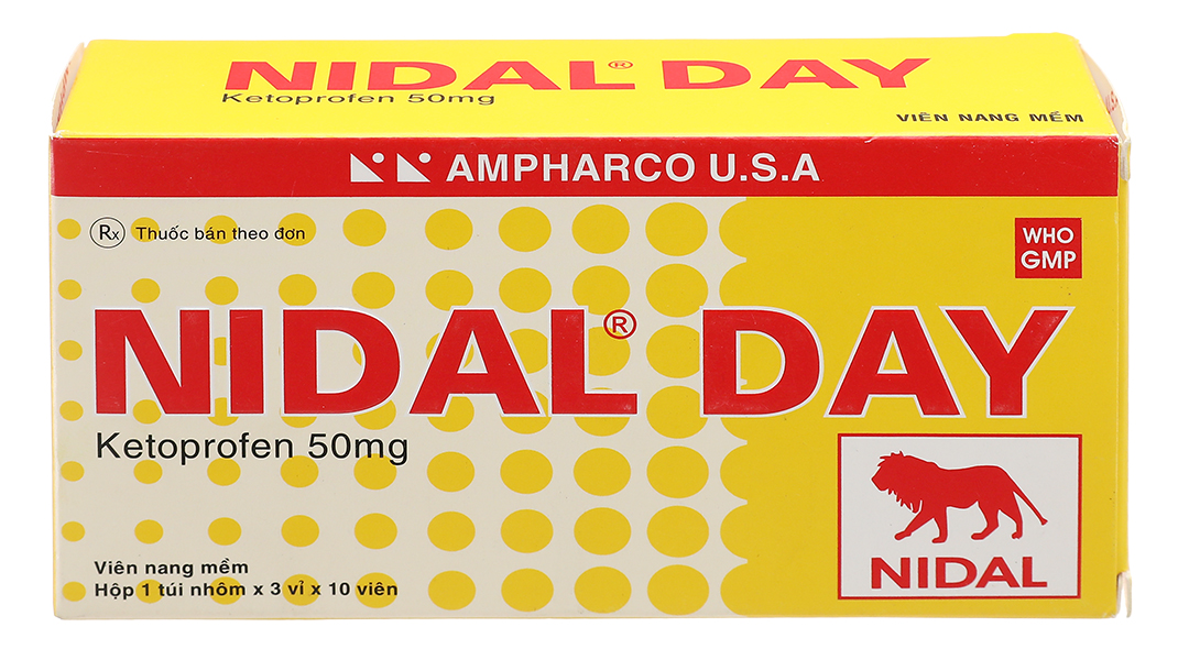 Nidal Day 50mg giảm đau, kháng viêm xương khớp