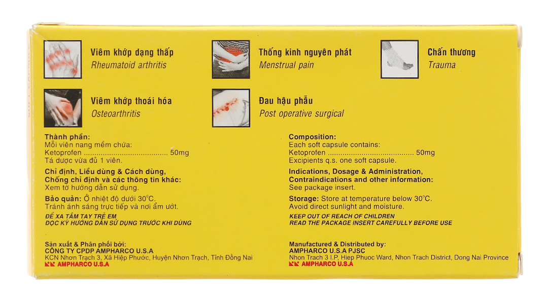 Nidal Day 50mg giảm đau, kháng viêm xương khớp